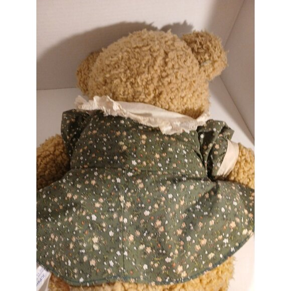 Vintage 25 In JC Penney  Teddy Bear In Green Floral Dress PL2 - Picture 9 of 9